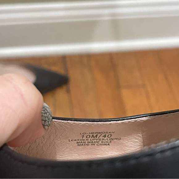 Louise et Cie Lo Hermosah Leather Snake Accent Pump Heels Black Women’s Size 10 - Picture 12 of 12